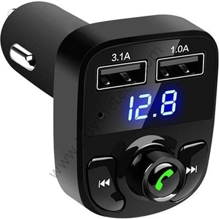 Car x8 Bluetooth Fm Transmitter Araç Kiti