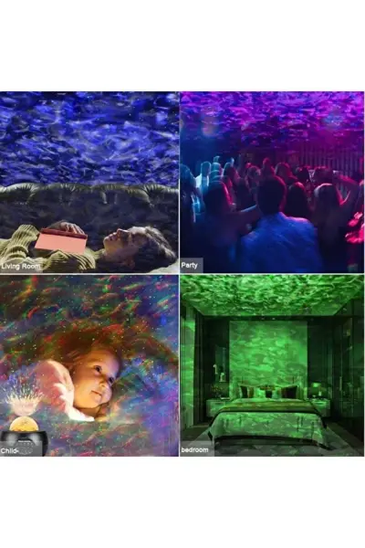 Galaxy Gökyüzü Projektör Gece Lambası BT Hoparlör