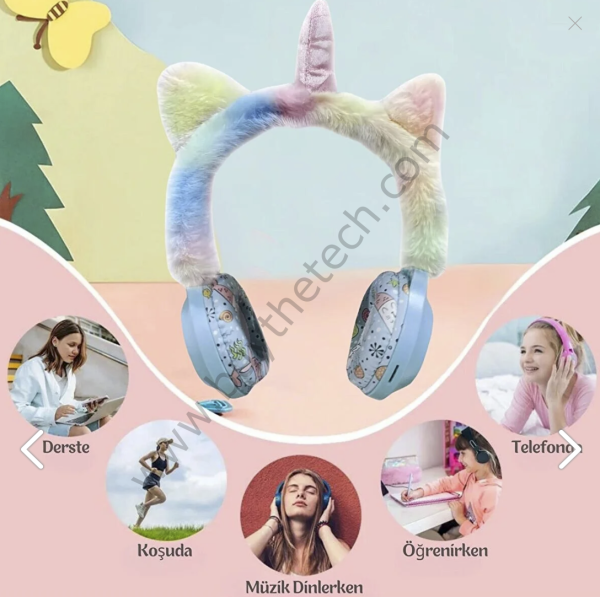 Peluş Unicorn Bluetooth Kulaklık