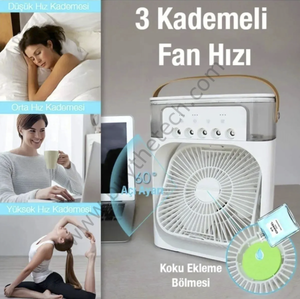 Led Işıklı Buzlu Vantilatör