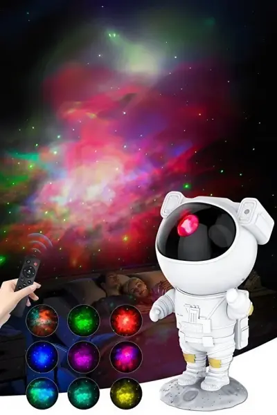 Astronot Gökyüzü Projektör Gece Lambası