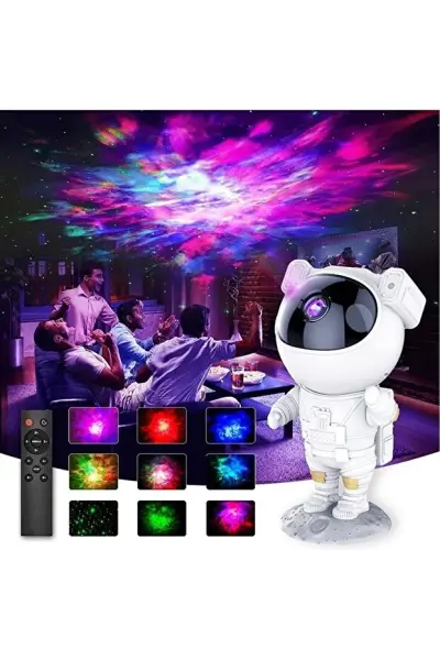 Astronot Gökyüzü Projektör Gece Lambası