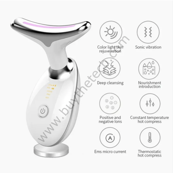 Yüz ve Boyun Germe 7 Modlu Kırışık Azaltıcı EMS Güzellik Cihazı