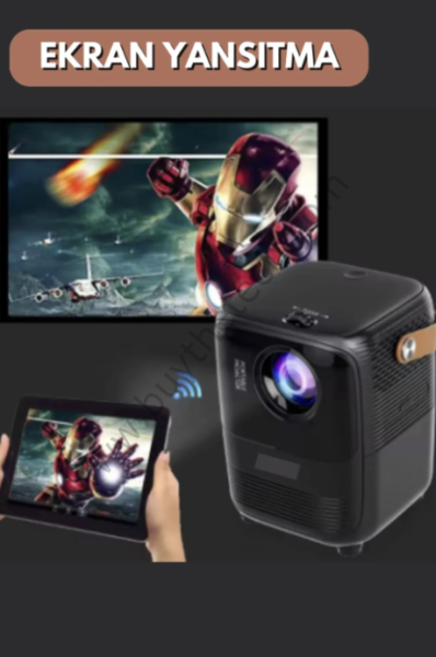 4K Android TV Taşınabilir Bluetooth Ev Sinema Wifi Akıllı LCD Görüntü ve Ses Sistemi