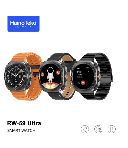 Rw-59 Ultra Amoled Ekran 3 Kordonlu Akıllı Saat