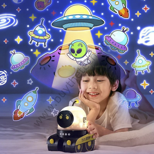 Robot Tasarım Projektör Gece Lambası