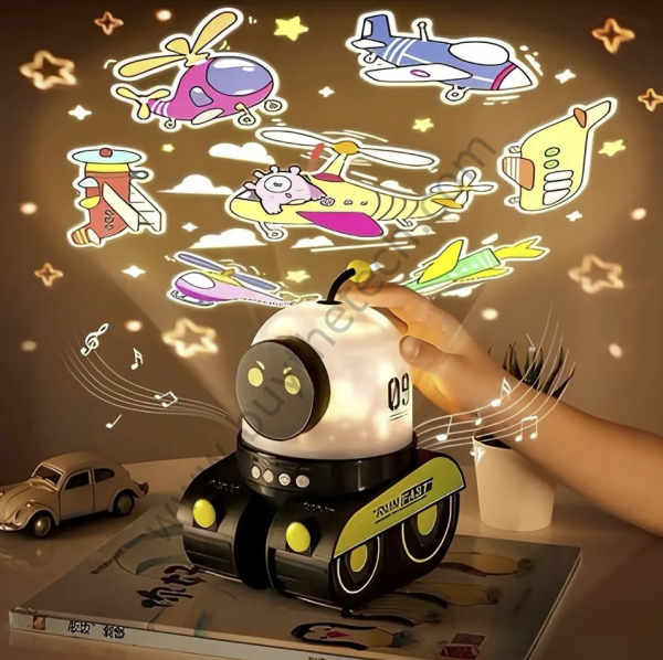 Robot Tasarım Projektör Gece Lambası
