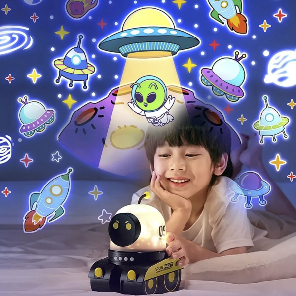 Robot Tasarım Projektör Gece Lambası