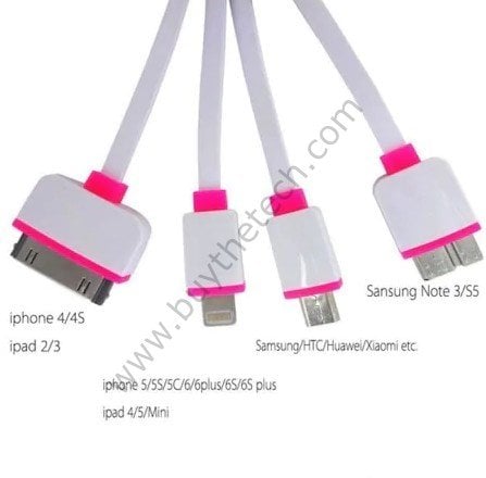 Makaralı Çoklu Usb Şarj Kablosu