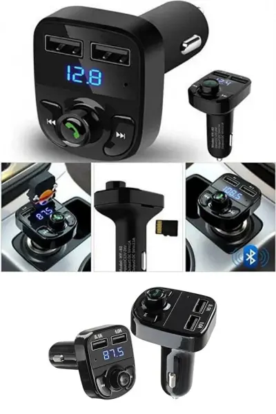 Car x8 Bluetooth Fm Transmitter Araç Kiti