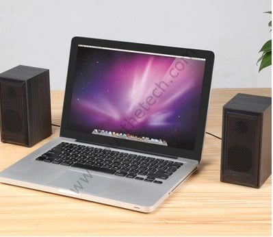 Ahşap Bilgisayar Hoparlörü 2'li